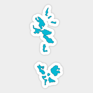 Three Sisters Glaciers Sticker